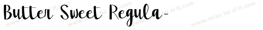 Butter Sweet Regula字体转换